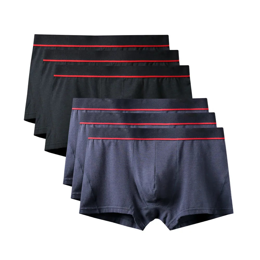 6Pcs A0582 Mix A24 6 шт./лот, новинка, высокое качество, Mr трусы, модные, сексуальные, брендовые, U выпуклые трусы, мужские, размера плюс, боксеры, шорты, большой размер, нижнее белье - Цвет: 6Pcs A0582 Mix A24