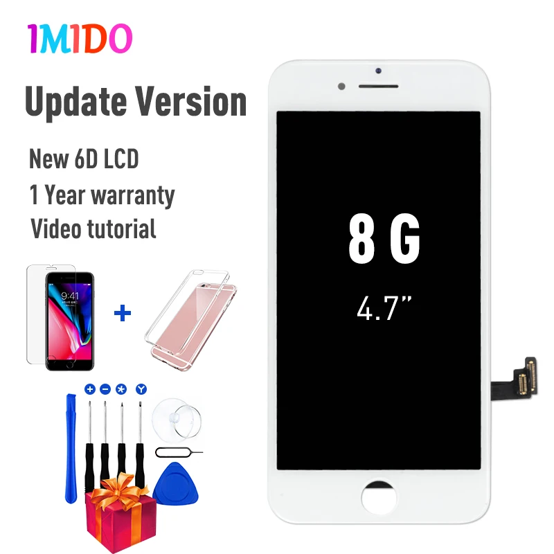 Полный ЖК-экран для iPhone 7 8 Plus, OEM дисплей, полная сборка, дигитайзер, замена с 3D сенсорным экраном, протестирован без битых пикселей