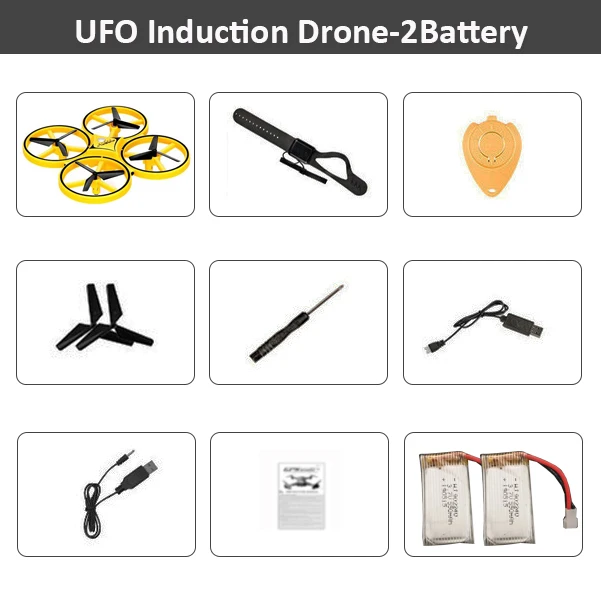Drone 2BAT Радиоуправляемые игрушки индукционный мини-Дрон дистанционного зондирования жестов Квадрокоптер радиоуправляемый самолет НЛО соматосенсорные фосфоресцирующие взаимодействие - Цвет: Drone 2BAT