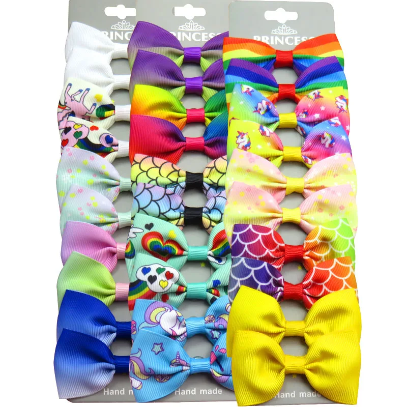 20 шт./лот милые заколки для волос 5 разных стилей корсажные ленты банты зажимы 2020