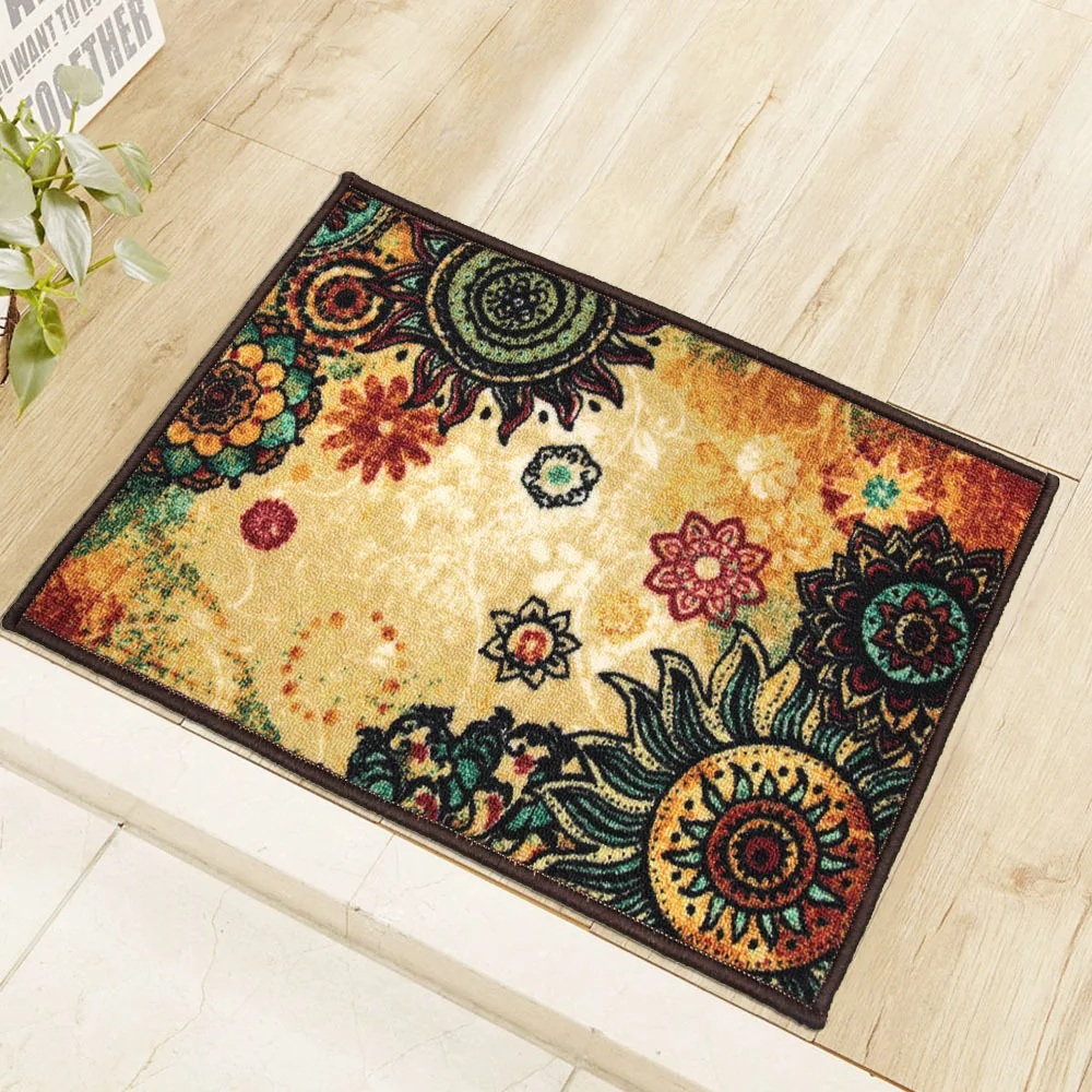 

Bohemian Carpet Living Room Bedroom Home Carpet European Style Entry Mats Rectangular Big Size Doormat Kitchen Rugs Nordic style
