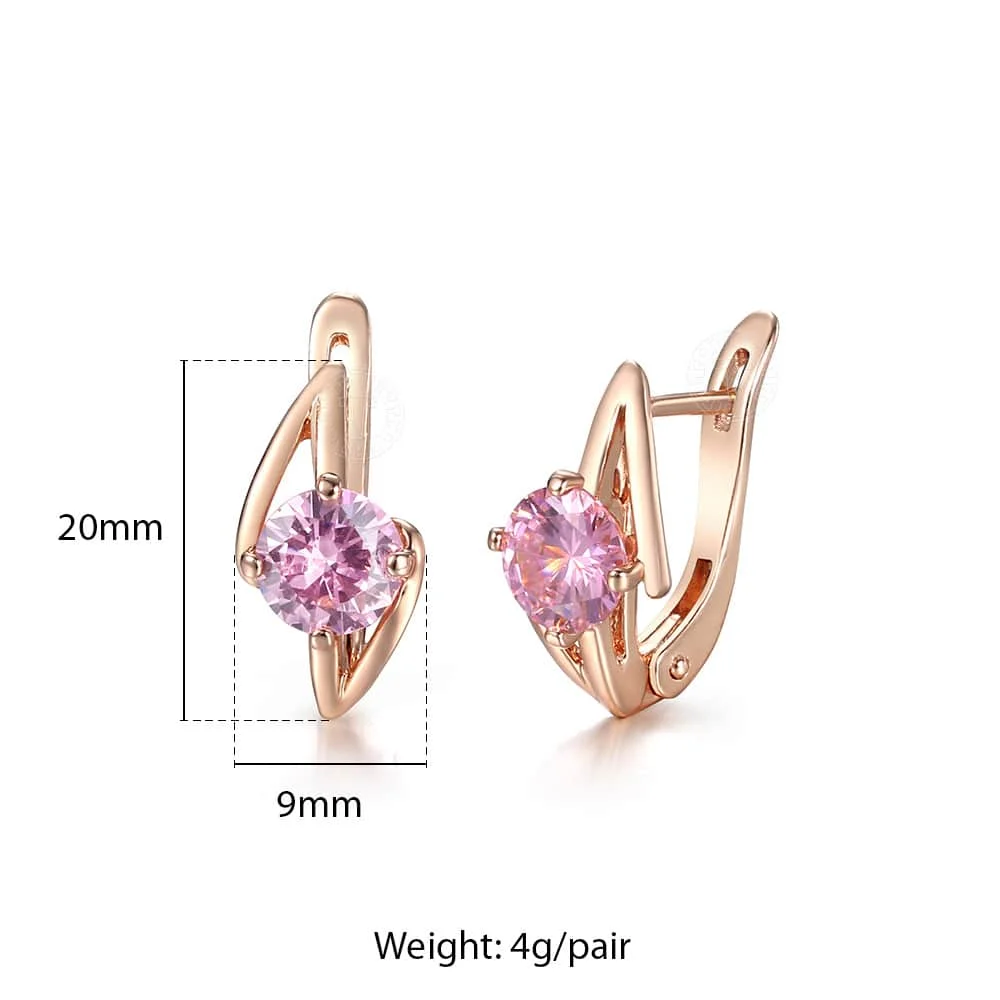 Женские серьги-гвоздики с искусственным жемчугом розовое золото 585 пробы |