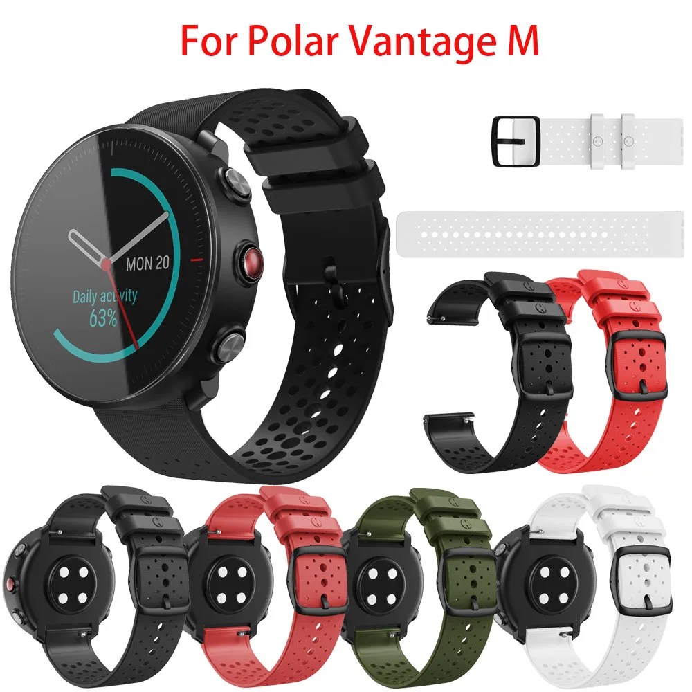 

NEW Silicone Strap for POLAR Vantage M Smart Watchband for POLAR Vantage M Replacement Bracelet Wristbands Quickly Install