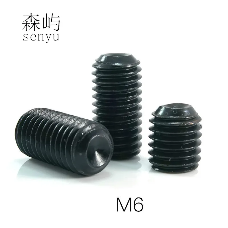 LUHUICHANG 50 шт. M6 12 9 легированная сталь метрическая резьба чашки точка Grub Винты