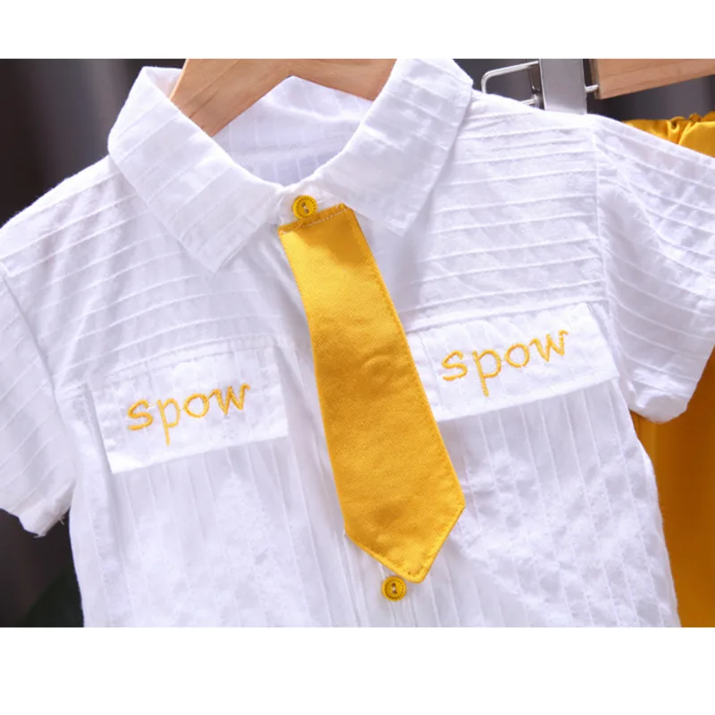 

Summer Baby Boys Clothes Suit Children Cotton Casual Shirt Shorts 2Pcs/Set Toddler Sport Costume Infant Clothing Kids Tracksuits