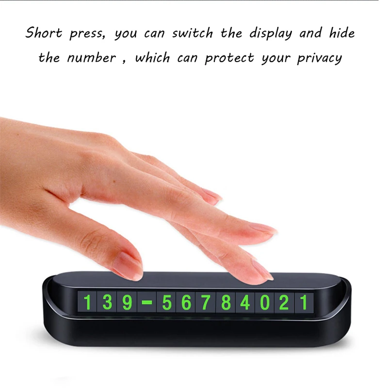 Автомобильная табличка с номером телефона карточка телефоном для временной