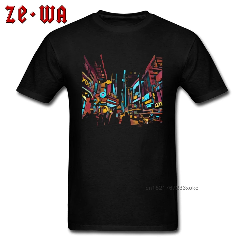 

Funky T Shirt High Quality Man T-shirts New York Art Europe Tees 100% Cotton Fabric Short Sleeve Fashionable Tops Black Clothes