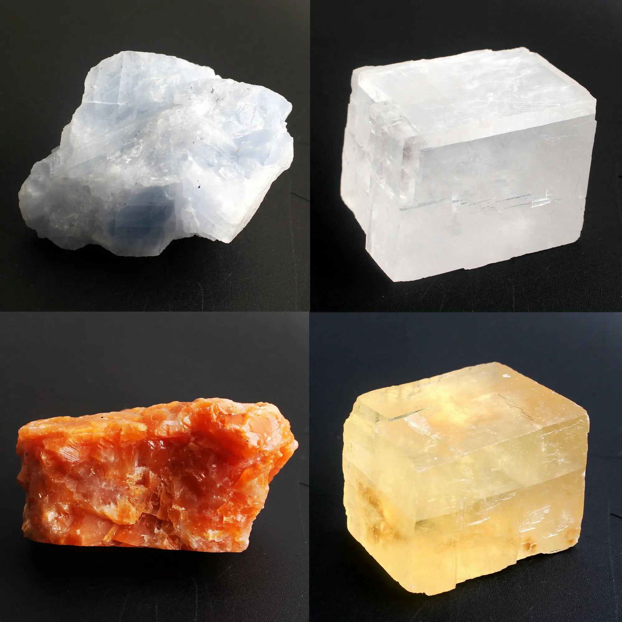 Натуральный кристалл белый или оранжевый синий кальцит Rockstone Reiki лечебный