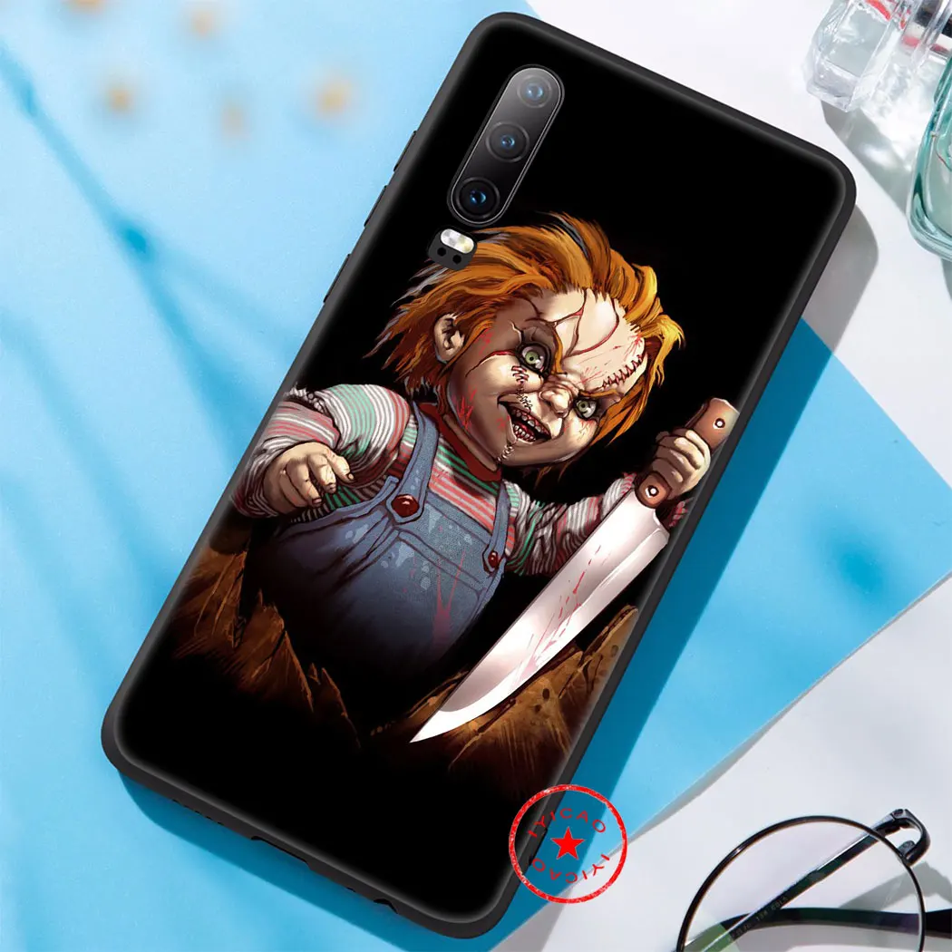 IYICAO Chucky Cool Soft Case for Huawei P30 P20 Pro P10 P8 P9 Lite Mini 2017 P Smart Z Plus 2019 Cover |