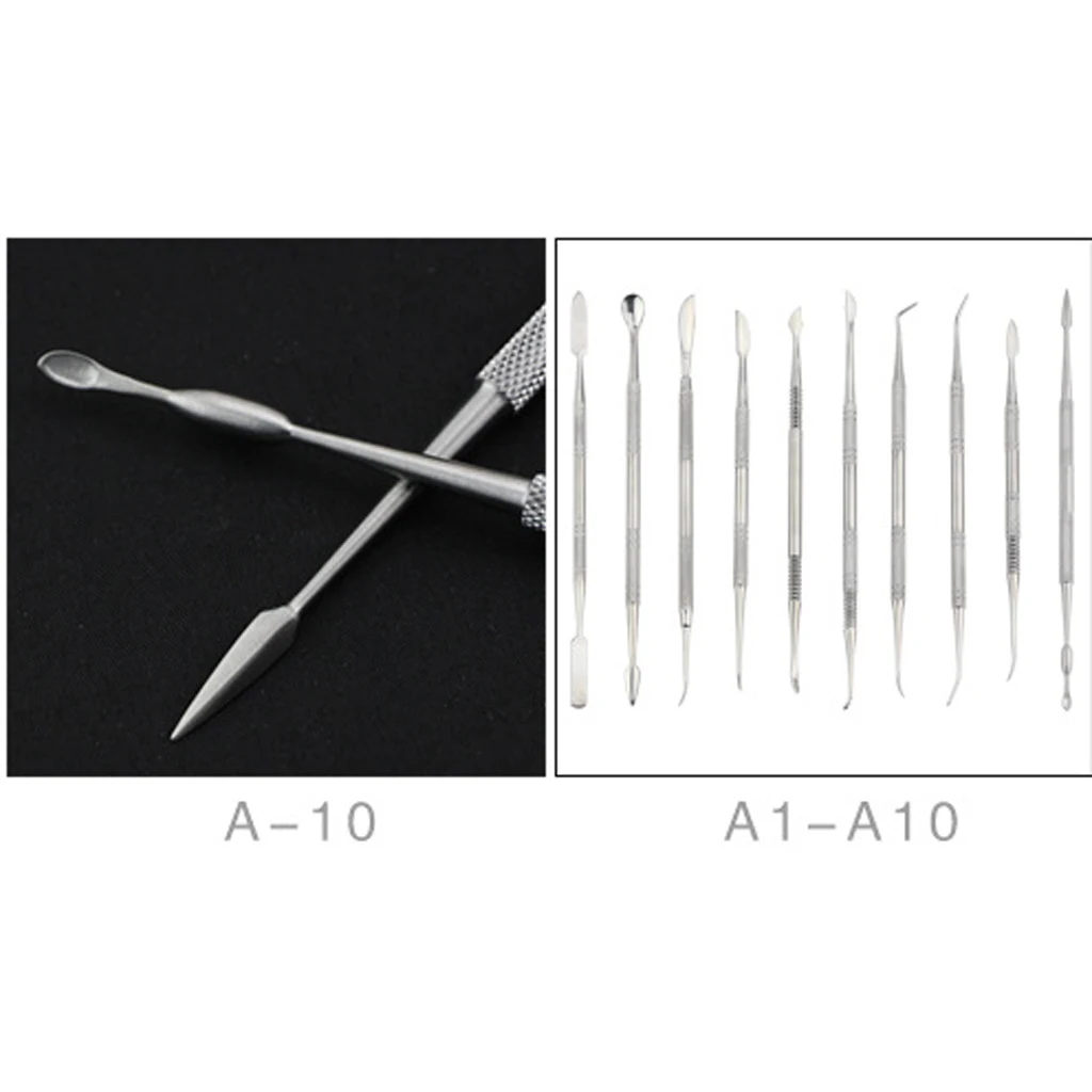 Набор из 10 восковых резаков нержавеющей стали отлично подходит для резьбы резки