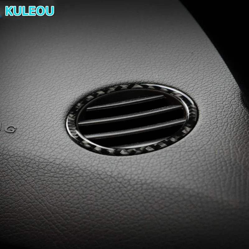 

2PCS Instrument Outlet Vent Frame Car Stickers Circle Covers For Mercedes GLS 2016-2018 ML 2012-2015 GLE 2015-2018 GL 2013-2015