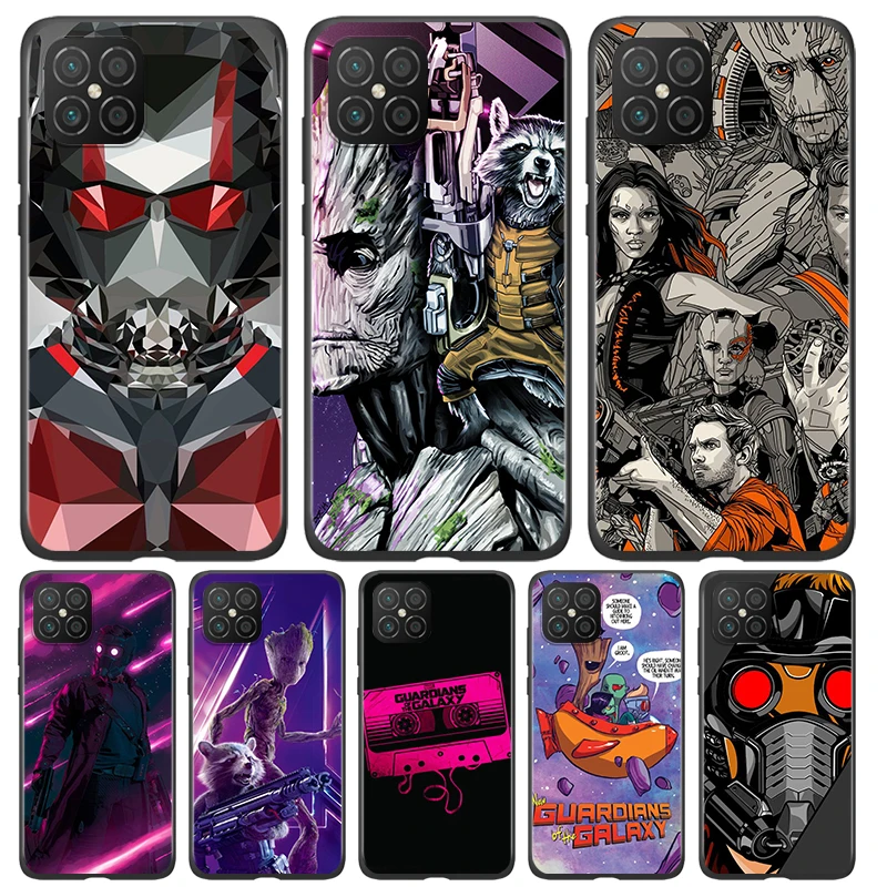 

Silicone Cover Guardians of the Galaxy For Huawei Nova 8 7i 6 5T 5i 5Z 4E 3i 3e 2i SE PRO Lite 4G 5G Black Phone Case