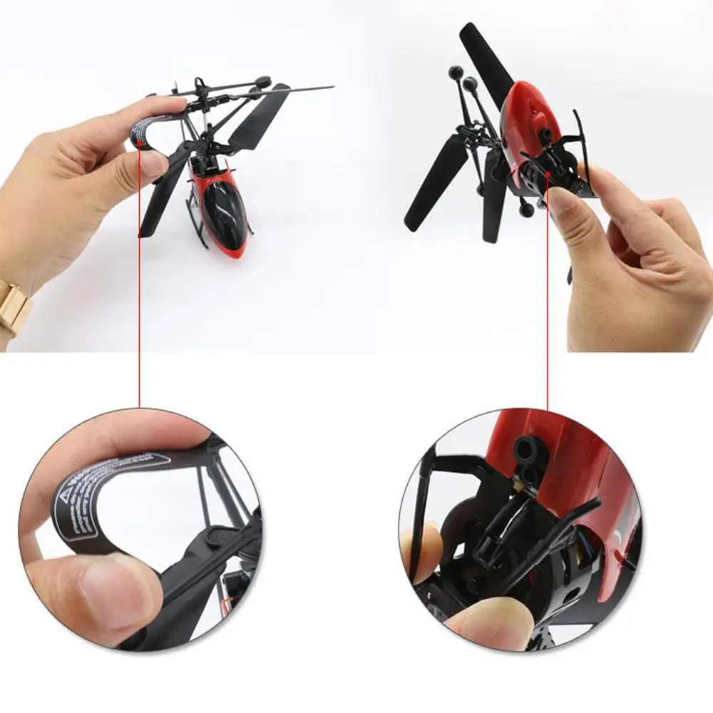 Two-way Remote Control Aircraft with Light USB RC Helicopter Child Model Toy 2-way |