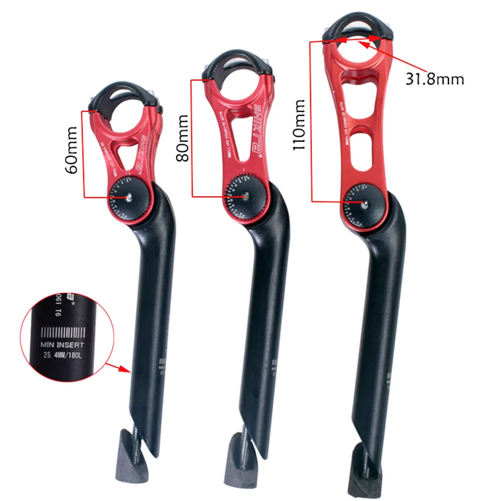 

Children's Bicycle Adjustable Handle Tate Mountain Bike Adjustable Height 25.4/31.8mm Riser Stem Children's Bicycle Lift Stem