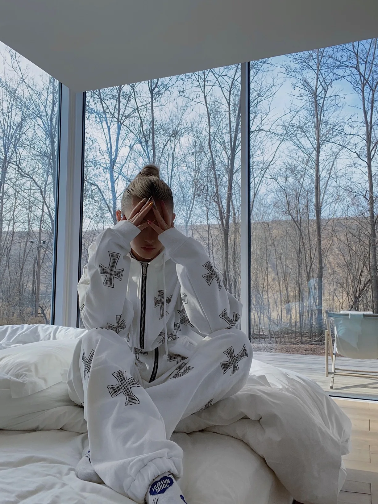 

Международная торговля Amazon, Новинка лета 2021, Европейская и американская мода, уличный женский свитер-пальто с перекрестными вставками