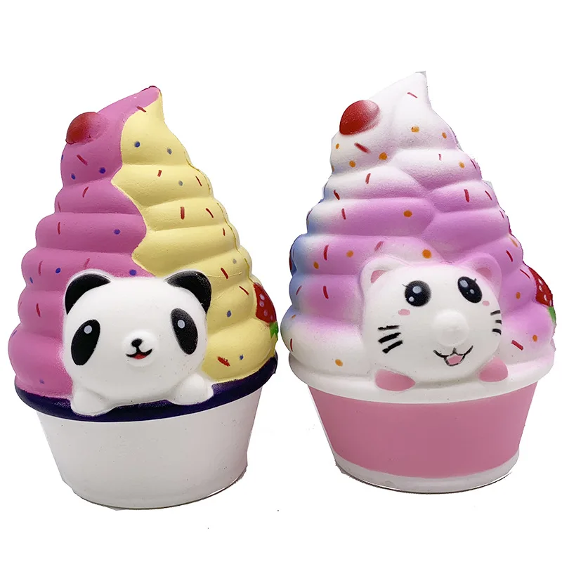 

Simulation Panda Ice Cream Animal Slow Rebound Toy New Dessert Hardcover Combination