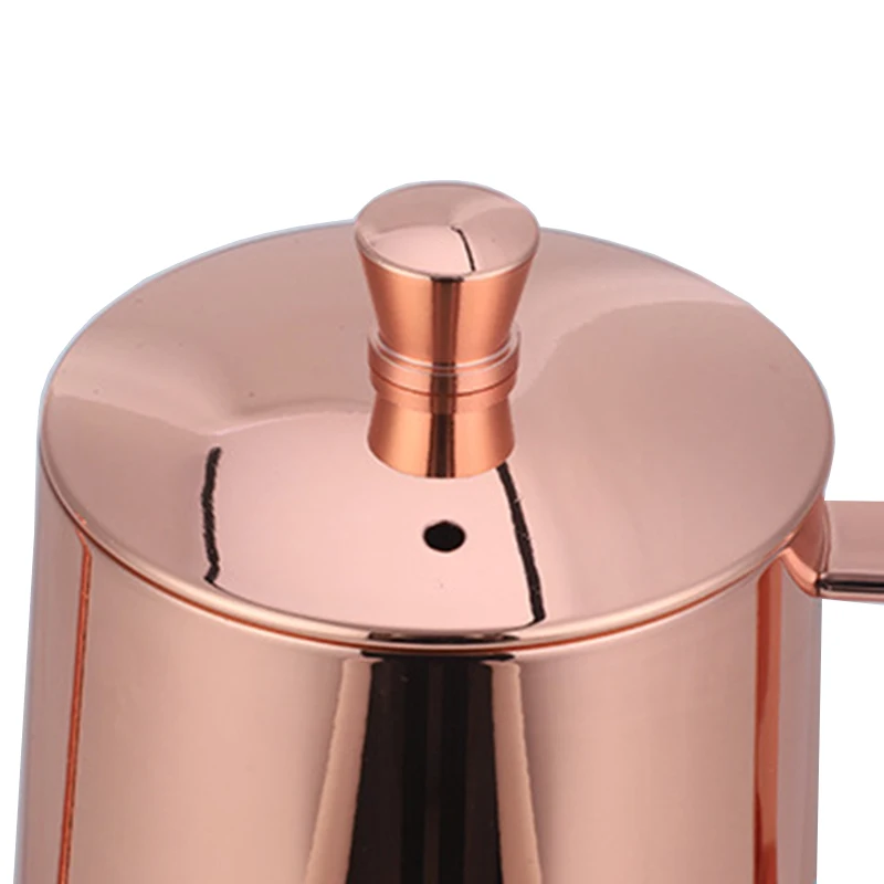 С золотым покрытием и с белым залить Кофе чайник гусиная шея носик|Кофейники| |