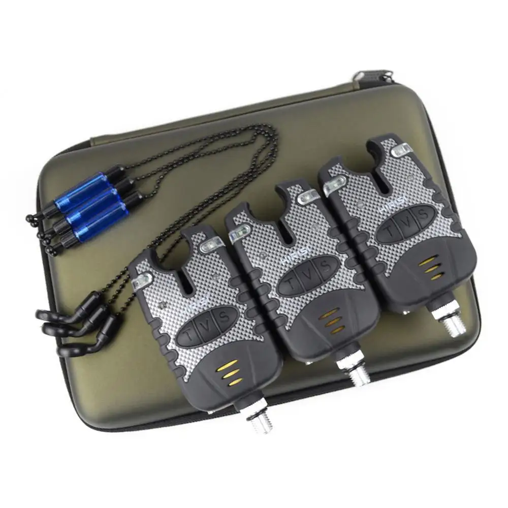 3. Сигнализатор для ловли карпа и свингер набор водостойкий синий светодиодный