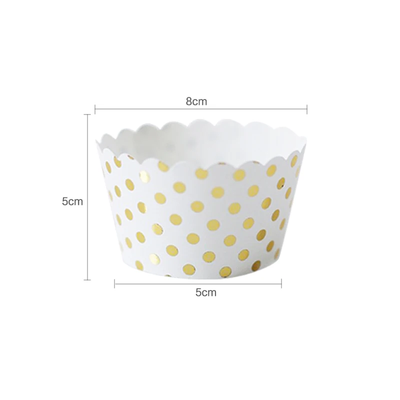 108 шт фольгированные обертки для кексов/Держатели металлические золотые