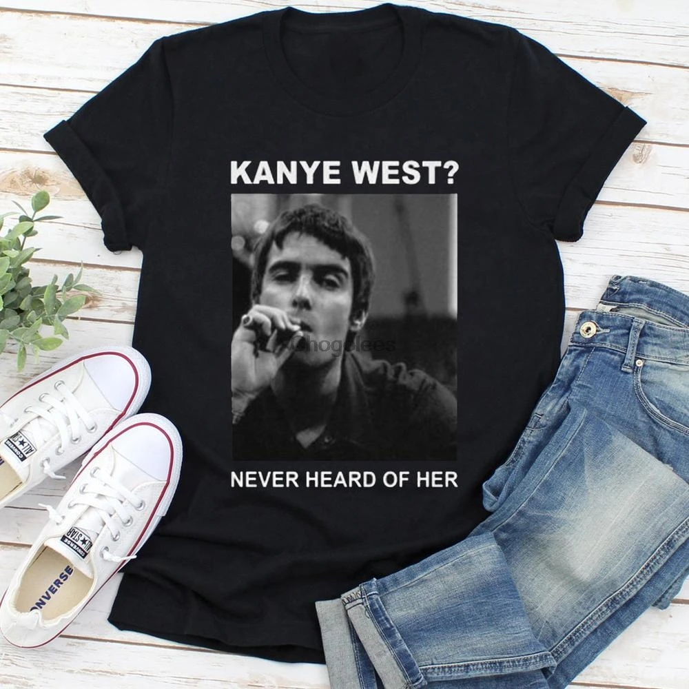 Лиам галлагер Канье Уэст никогда не слышал о ее рубашке |