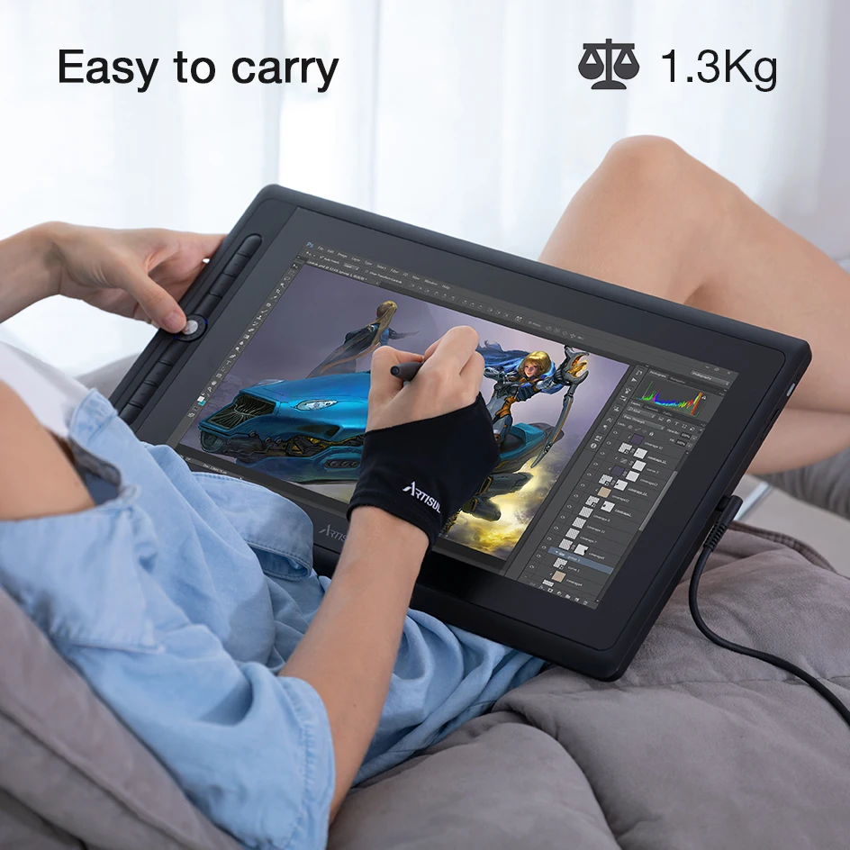 Artisul D16 PRO 15,6 дюймовый графический планшет цифровая ручка для рисования планшет монитор с ярлыками клавиш и циферблатом
