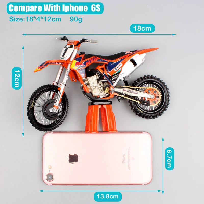 1/12 весы Automaxx KTM SX-F 45 № 1 Райан данжи redbull enduro dirt bike мотоцикл напитка red bull от производителя литья под давлением модель игрушка для детей
