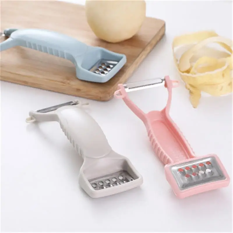 Овощной очиститель с двойной головкой терка для картофеля и морковки резак 2 в 1