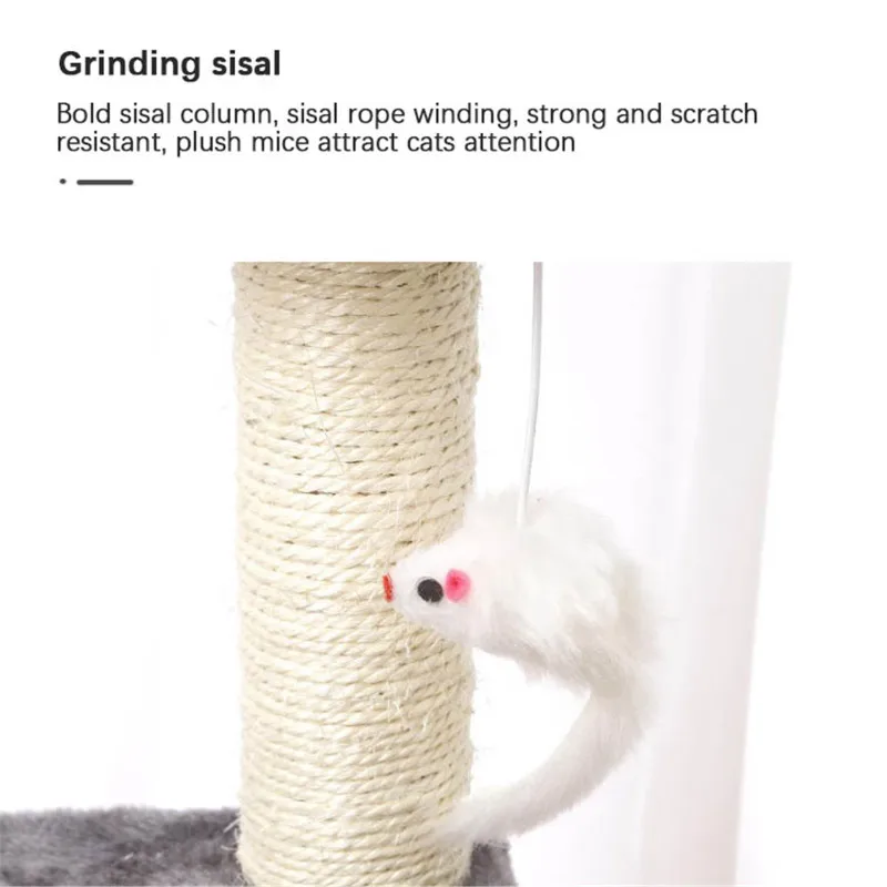

Pet Cat Climbing Tree House Cat Climbing Frame With Hammock Cat Table Pet Cat Toy Play House