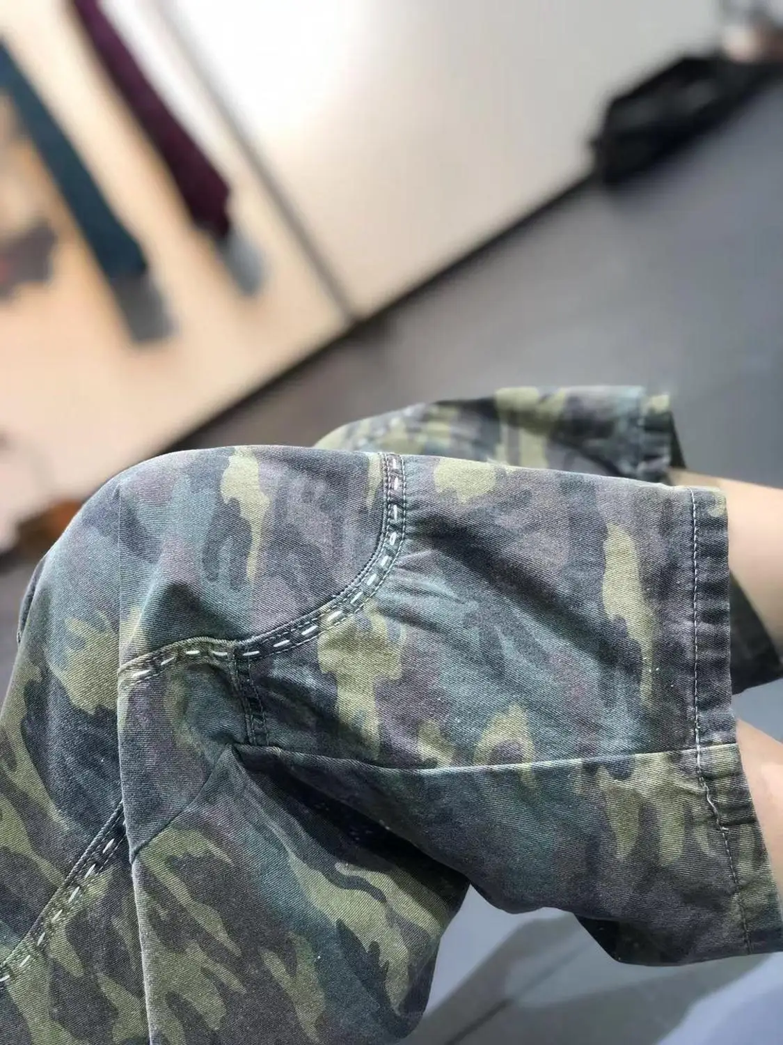 

2020 new Denim Pants Camouflage Patchwork Wide Leg jeans hip hop cowboy Harem Trousers Boyfriend Bloomers Joggers