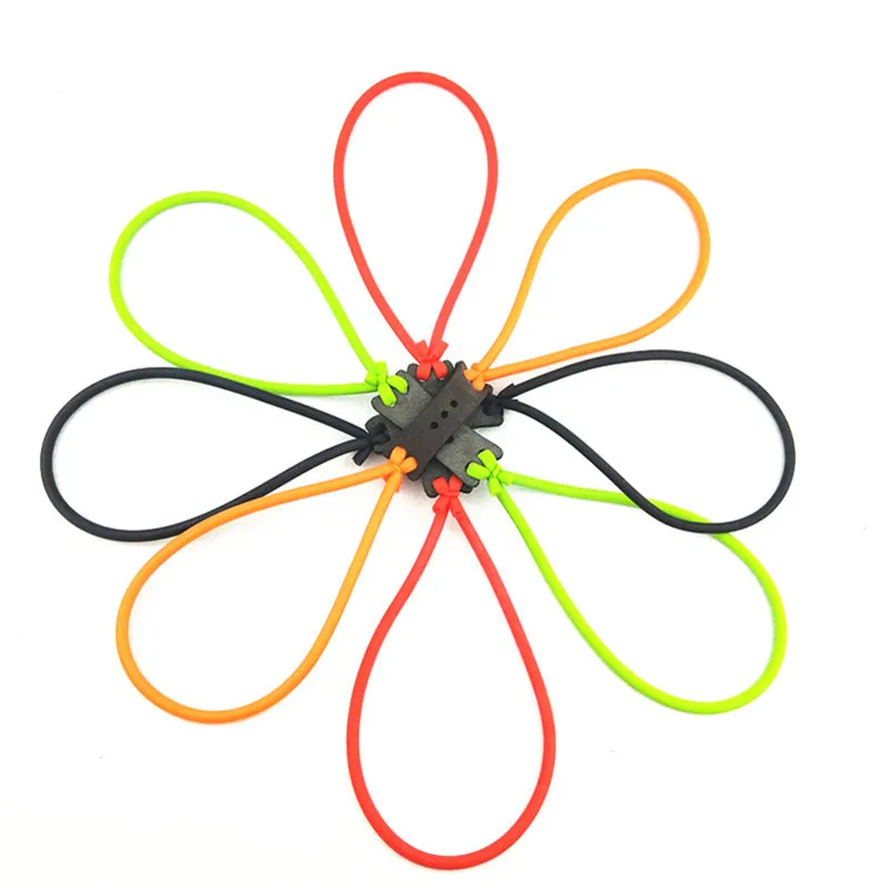 

6PCS Lot Best Slingshot Rubber Band Hunting Catapult Slingshots Natural Latex Rubber Band Polyester Pouch 1745# Rubber Tube 2019
