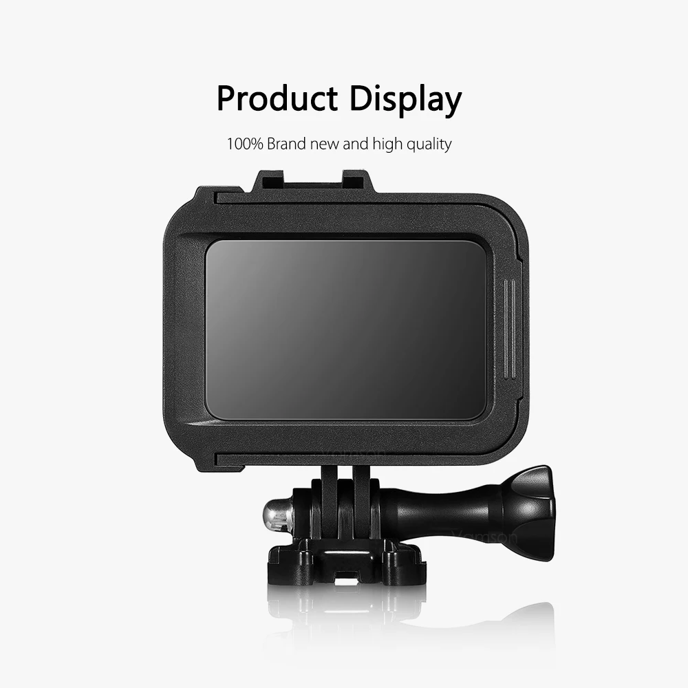 Vamson для GoPro Hero 8, черная рамка, чехол, защитная крышка, закаленное стекло, защита экрана, для GoPro, аксессуары VP652
