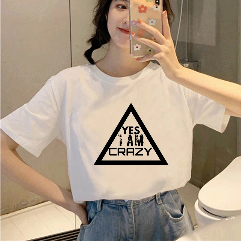 

Women summer clothing 2021 Creative letters print Tshirts Harajuku Short-Sleeved O-Neck T-shirt Monogrammed short sleeves