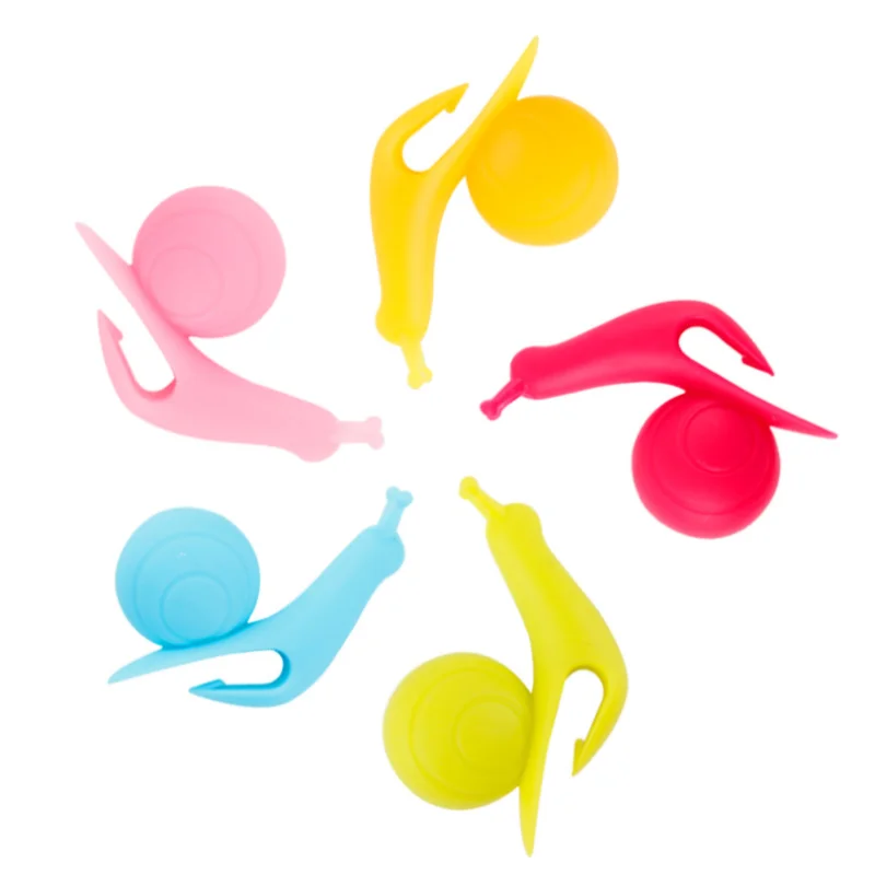 5 шт. Изысканный Силиконовый Держатель для винных стаканчиков в форме улитки