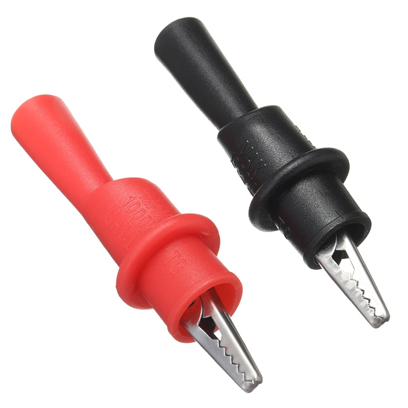 2 шт.) зажимы типа крокодил (утепленная мультиметр Тесты привести метр защищенный