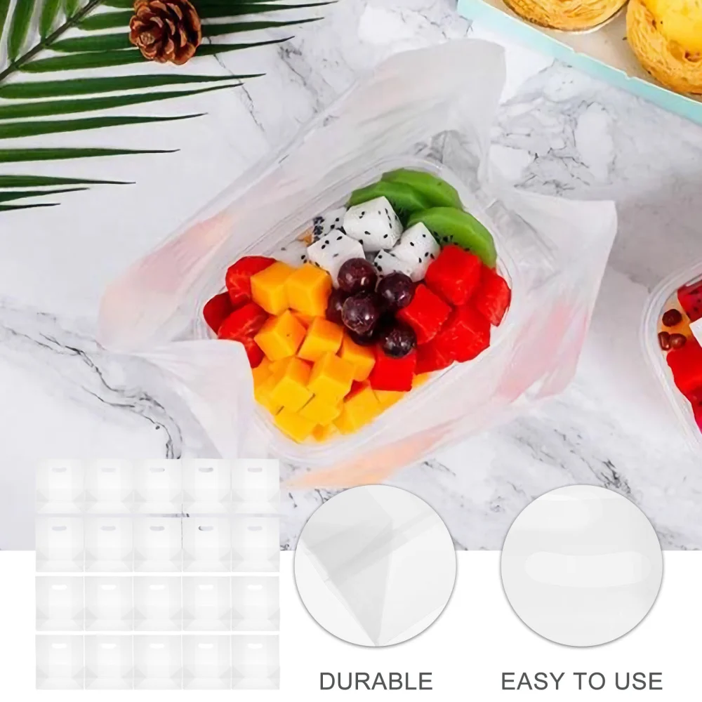 

100pcs Portable Takeaway Bags Simple Service Bags Take Out Bags