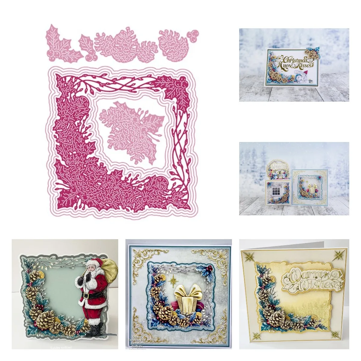 

Christmas theme pine fruit Metal Cutting Dies for DIY Scrapbooking Crafts Dies Cut Stencils Maker Photo Album Template Handmade