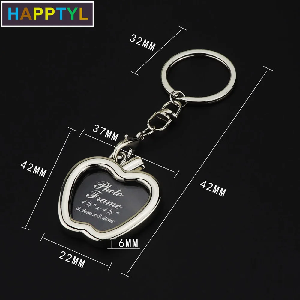 HAPPTYL 1 шт. фоторамка брелок из сплава Вставка Lovers Logo домашний декор для девушки