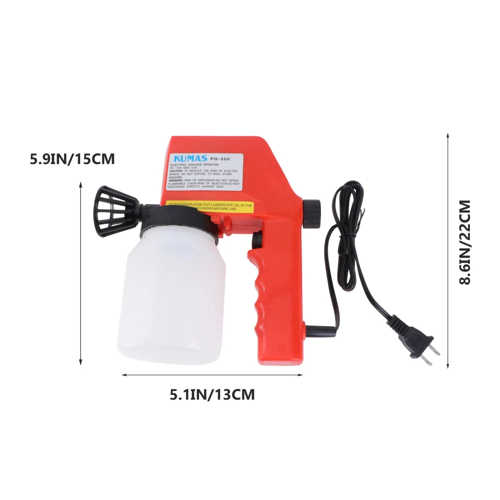 

220V Electric Paint Sprayer DIY Spraying Tool Alcohol Paint Sprayer Atomizer with Plug (Orange)