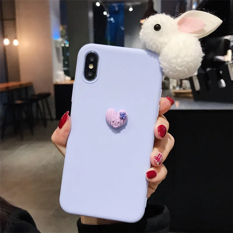 Мягкий силиконовый чехол с кроликом для телефона Xiaomi Mi A3 CC9 Lite cc9e mi 9 se 8 lite MIX3 2S 5X 6X A1