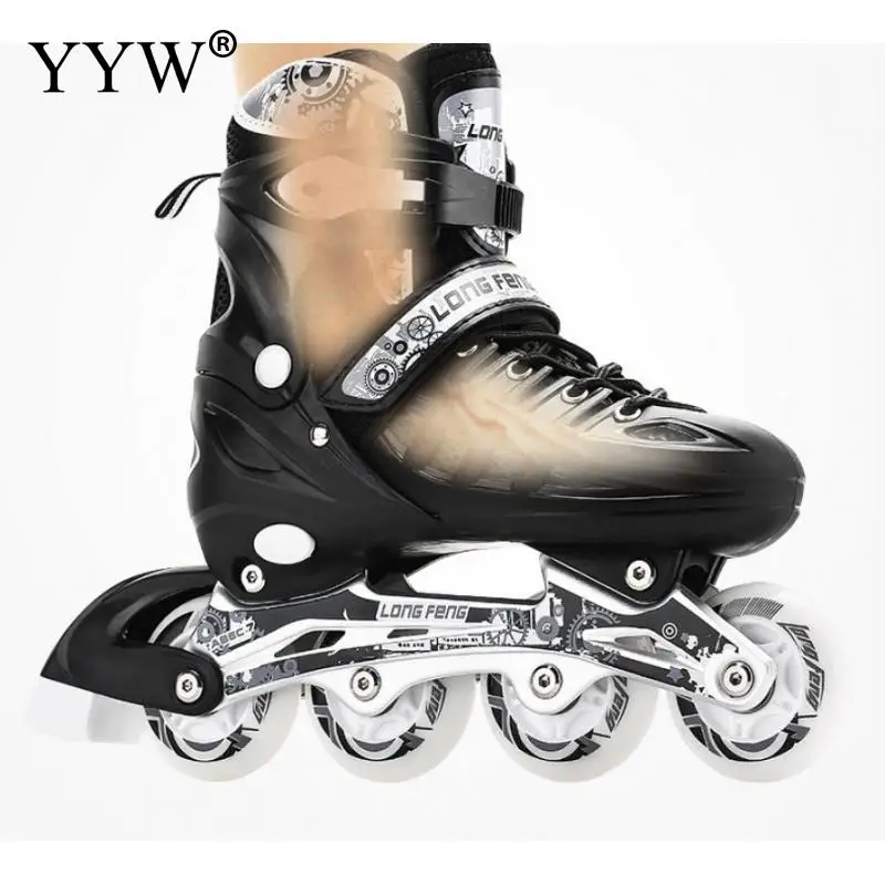 Для мальчиков и девочек женщин на плоской подошве для взрослых роликовых коньков
