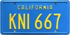 Знаменитости машины Knight Rider  KNI 667  Металлический штампованный номерной знак
