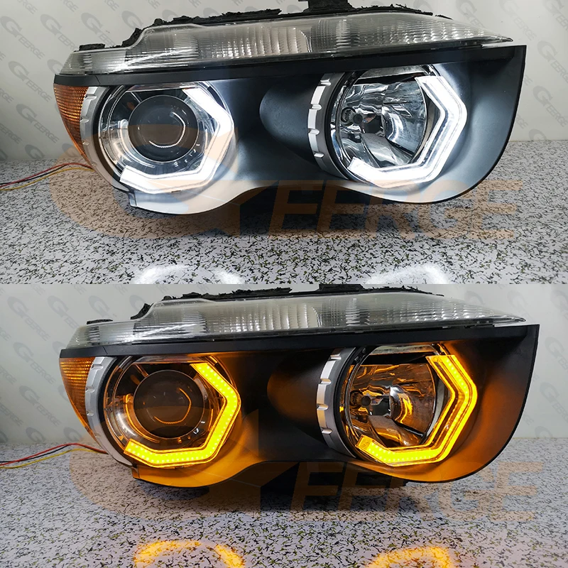 

For BMW 7 Series E65 E66 E67 Super Bright 3d Hexagon Concept M4 Iconic Style Led Angel Eyes Kit Halo Rings Car Accessories