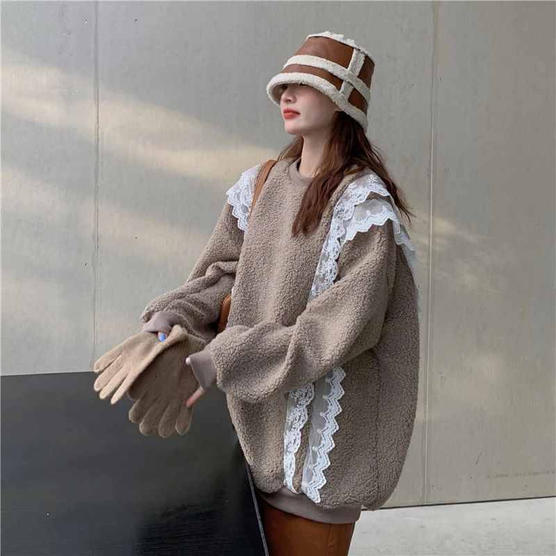 

New Female Sweater Women Winter Pullover Knitting Overszie Long Sleeve Girls Tops Loose Sweaters Knitted Outerwear Thin Sexy