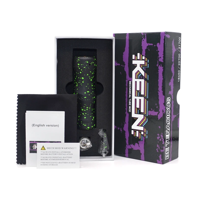 Authentic Timesvape Keen 18650 20700 21700 Mech Mods for RDA RTA Tank Vape |
