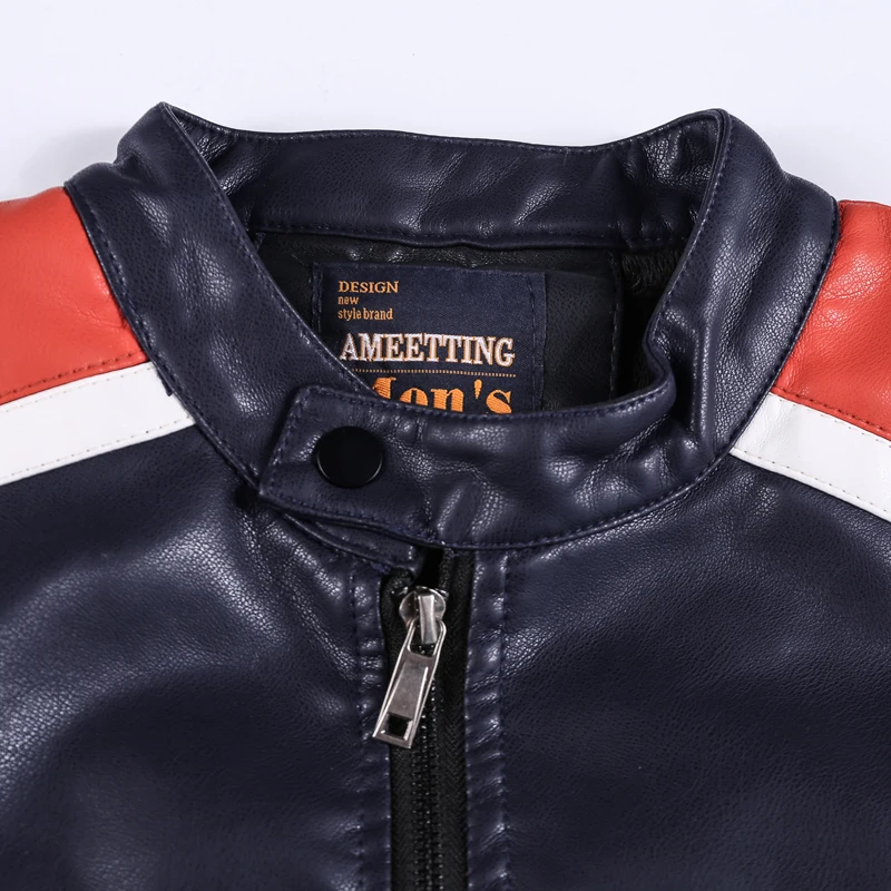 

Motorcycle Leather Jacket Men Brand Clothes Punk Style Men's Leather Jackets Fashion Streetwear Masculina PU Male Leather Coats