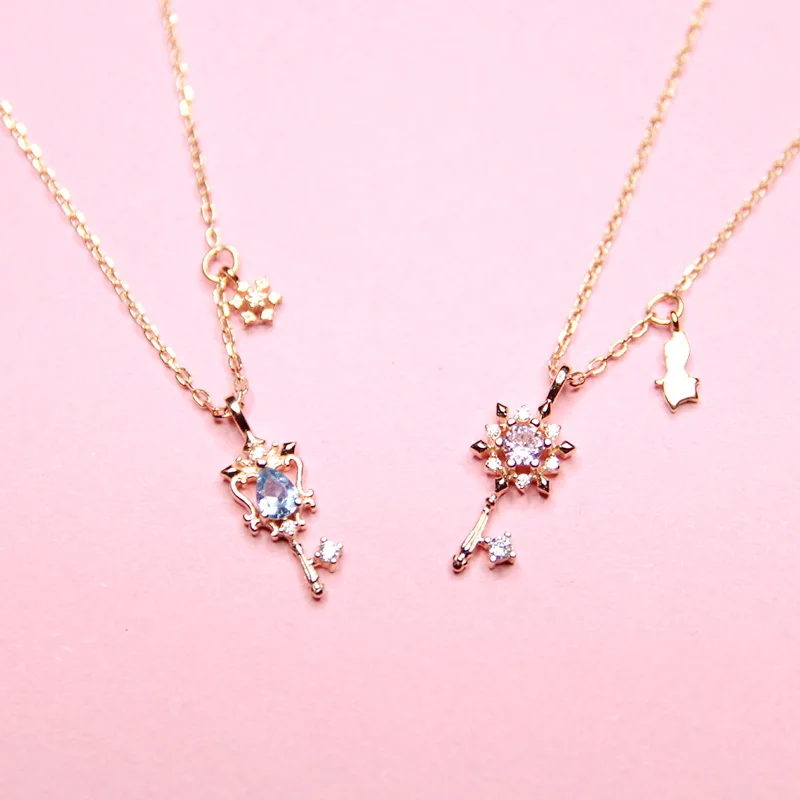 Ожерелье женское из серебра 925 пробы в виде снежинок | Украшения и аксессуары