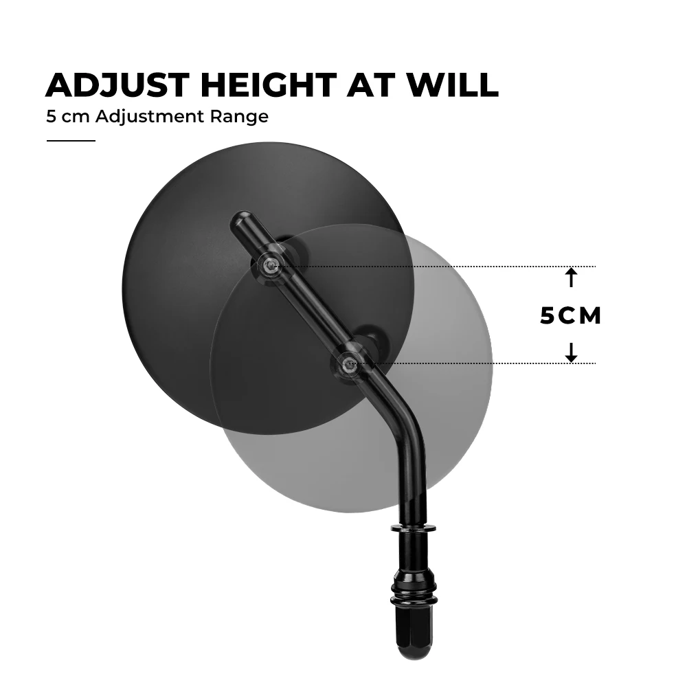 Зеркало заднего вида для мотоцикла универсальное зеркало скутера Harley Softail Dyna Street