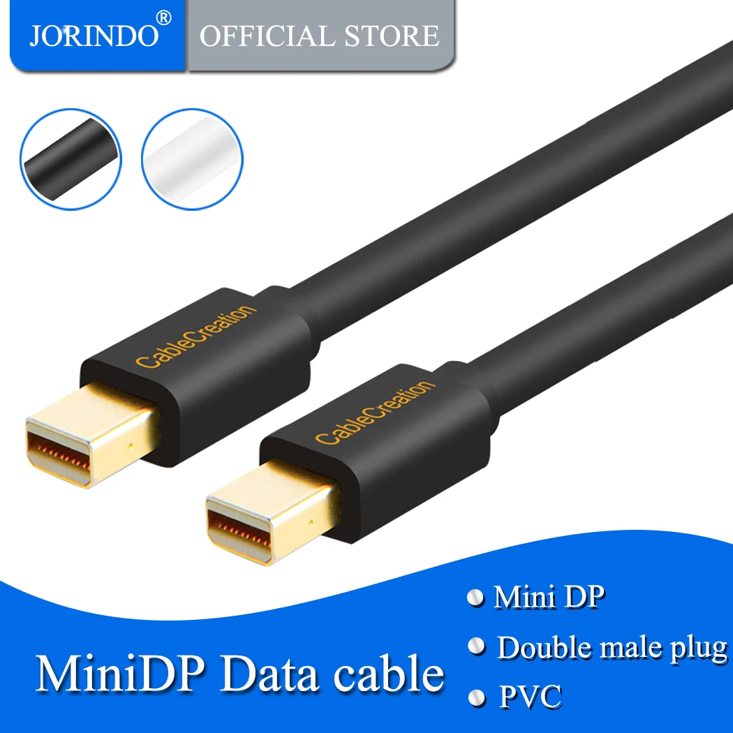 Mini DP к Mini DP кабель, JORINDO Mini DisplayPort к Mini DisplayPort адаптер совместим с MacBook, U2414H AH-IPS/U3014 4K Mini DP к Mini DP кабель, JORINDO Mini DisplayPort к Mini DisplayPort адаптер совместим с MacBook, U2414H AH-IPS/U3014 4K