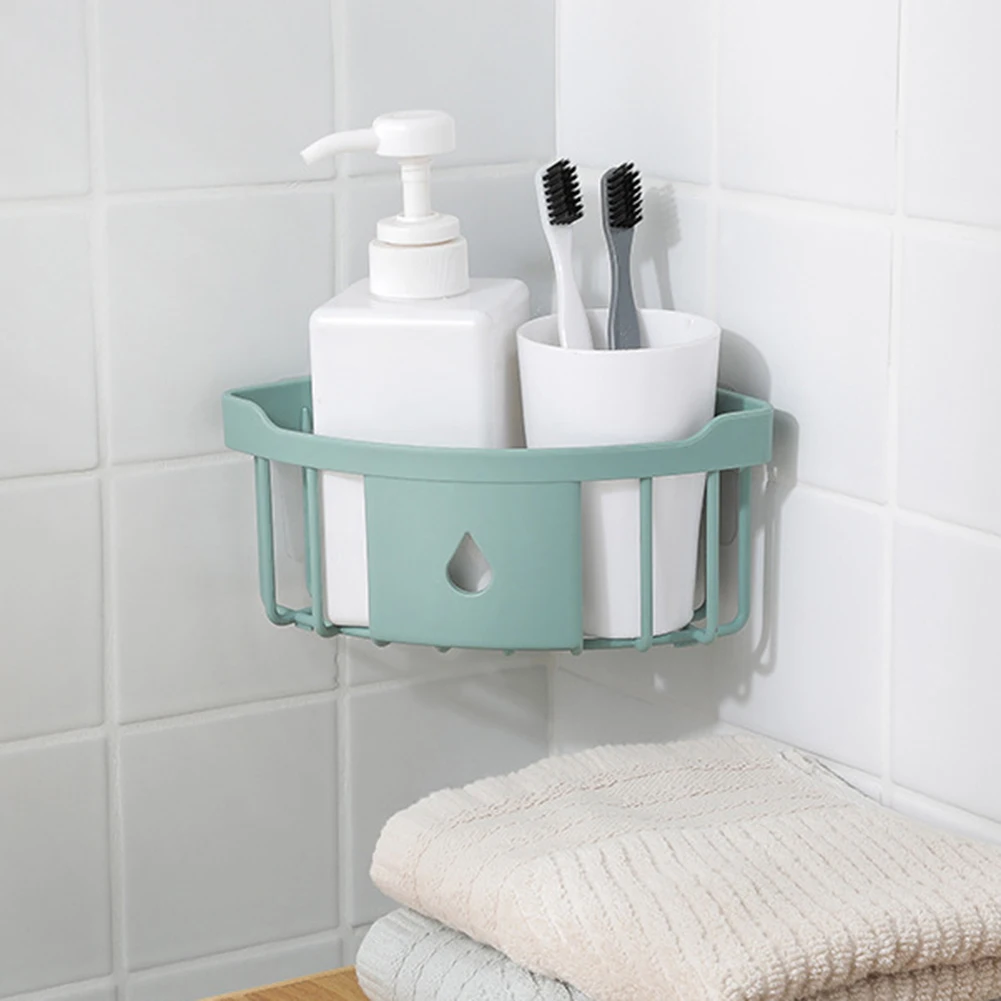 Кухонная настенная стойка для хранения треугольная угловая корзина