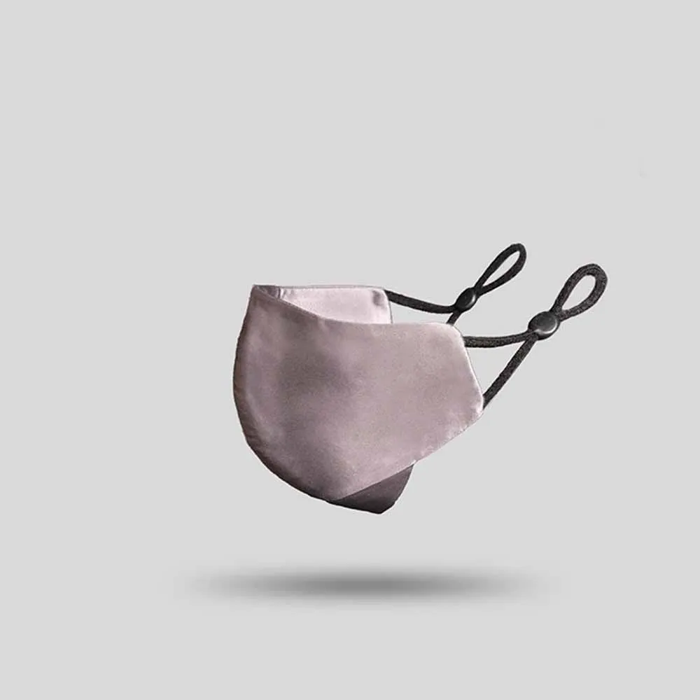 Модная женская маска шелковая противопылевая теплая цветная для взрослых